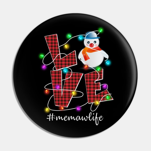 Love Christmas Memawlife Decoration Costume Gift Pin by Ohooha