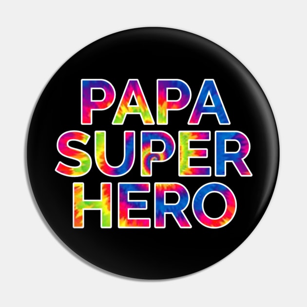 Papa Superhero Stye Pin by 29Butterfly_Studio