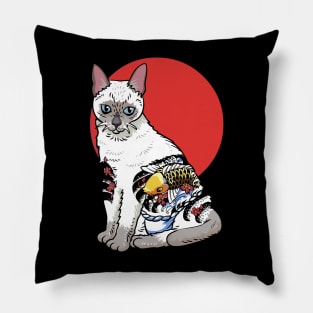 Yakuza Siamese Cat Pillow