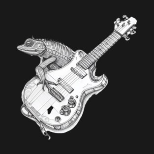 Chameleon plays guitar T-Shirt