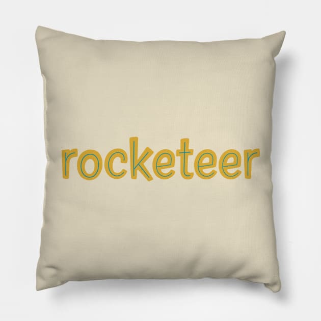 rocketeer - 1955 Gold Pillow by Eugene and Jonnie Tee's
