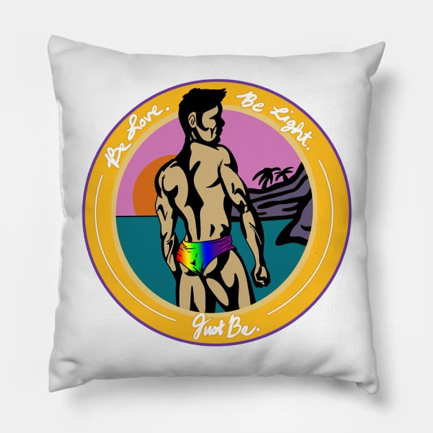 Be Love. Be Light. Just Be! Pillow by Wayward Son Creations