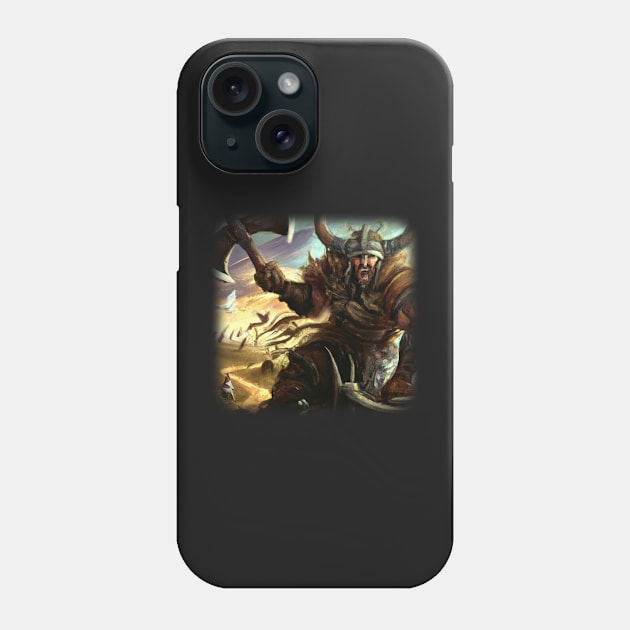 Viking warrior going to war Phone Case by Perryfranken