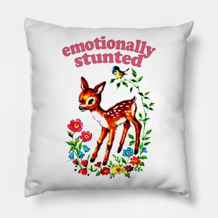 Emotionally Stunted  / Existentialist Meme Design Pillow