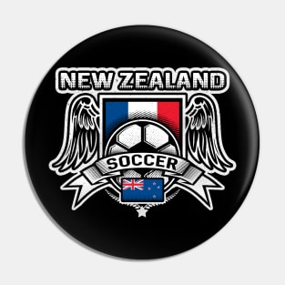 New Zealand Soccer Futbol Pin