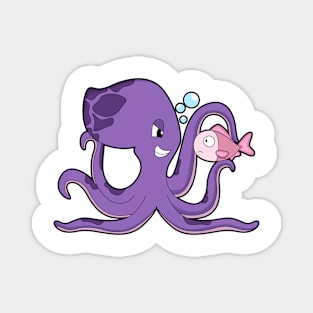 Octopus with Fish Magnet