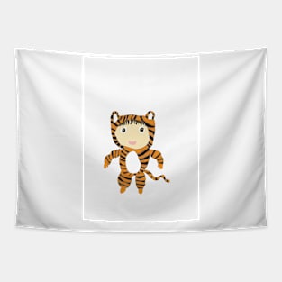 Tiger Zodiac Chibi Tapestry