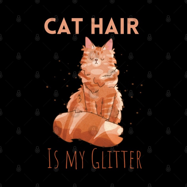 Cat Hair is My Glitter - Red Maine Coon Cat by Feline Emporium