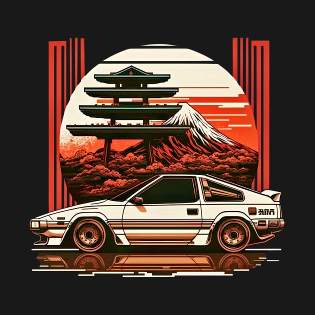 80s Japan Retro Drift Car by lightsonfire