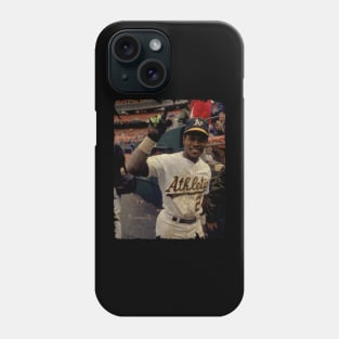 Rickey Henderson in Oakland Athletics, 1990 Phone Case