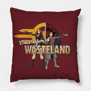 Once Upon a Wasteland Logo (with Factions) Pillow