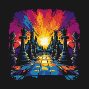 Chess Vincent van Gogh Style T-Shirt