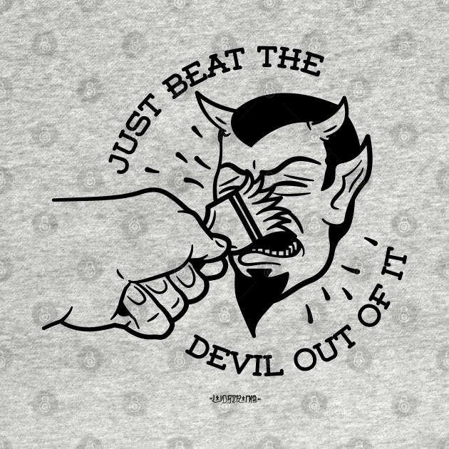 Beat The Devil Out Of It Bob Ross Meme T Shirt Teepublic