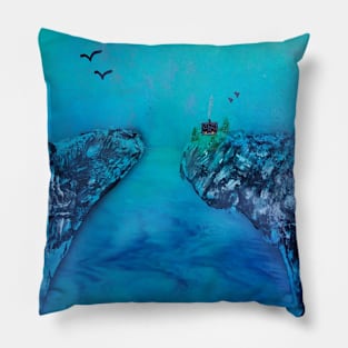 Cabin on the bay Pillow