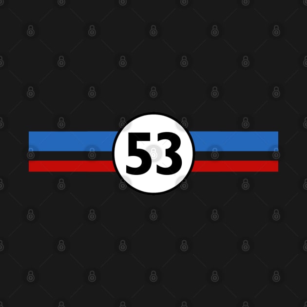 Herbie 53 Classic Racing Car 1963 Circle Logo #6 by SalahBlt