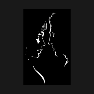 Couple Silhouette Face to Face T-Shirt