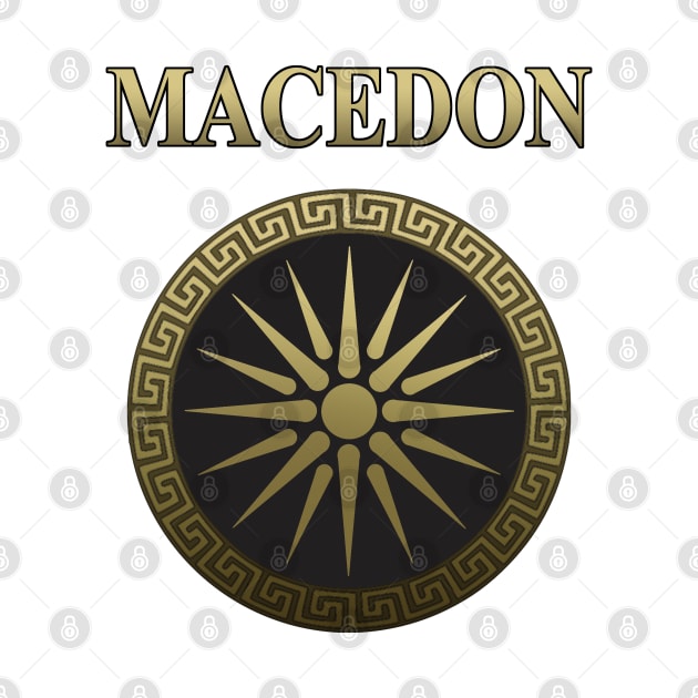 Ancient Macedon Shield Alexander the Great by AgemaApparel