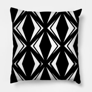 Black and white seamless pattern design Pillow