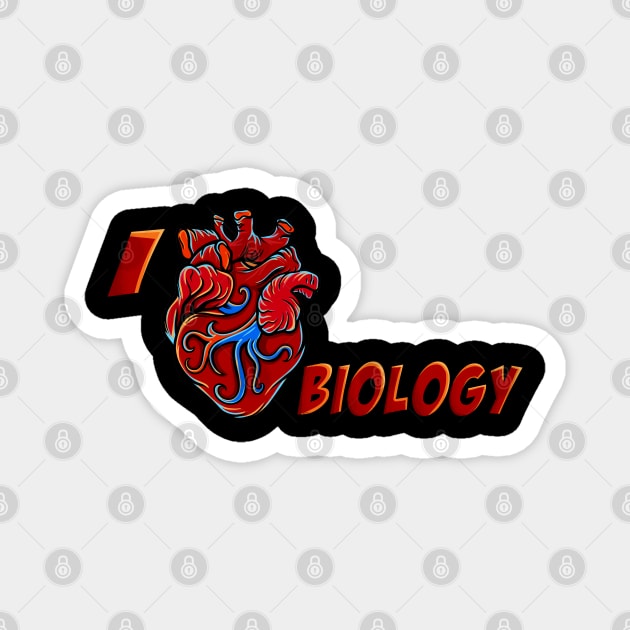 I Love Biology Magnet by opoyostudio