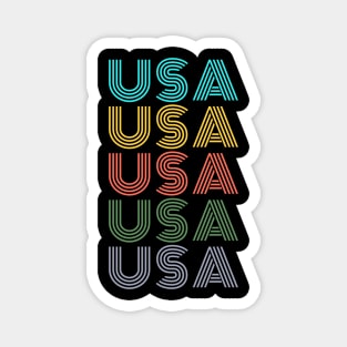 USA VINTAGE RETRO CLASSIC U.S.A INDEPENDENCE DAY 4TH JULY Magnet