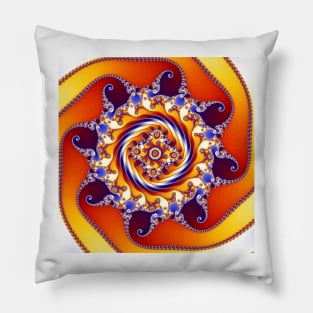 Colourful Mandelbrot Fractal Zoom Pillow