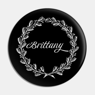 Brittany Floral Wreath Pin