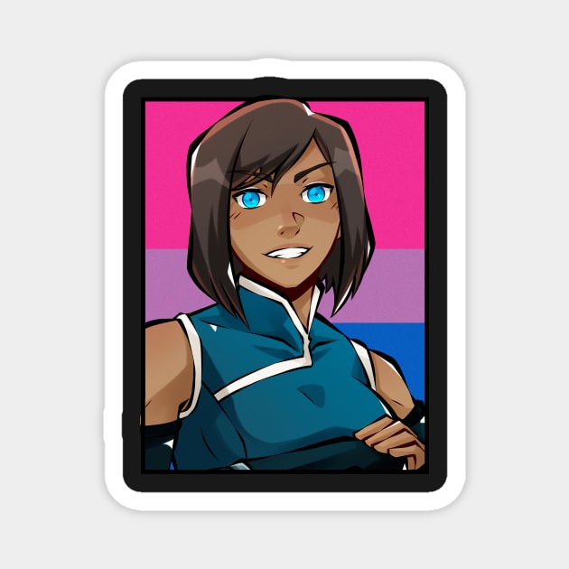 Korra The Legend of Korra Bisexual Flag Korra TeePublic