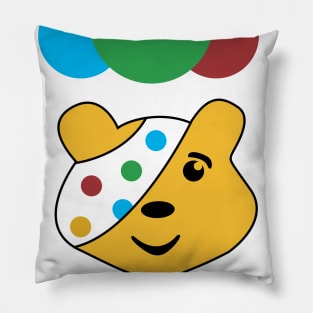 Pudsey bear pop art 2019 Pillow