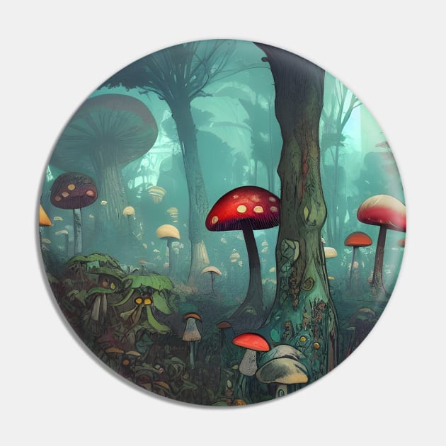 Welcome to the Mushroom Forest Pin by LyndiiLoubie