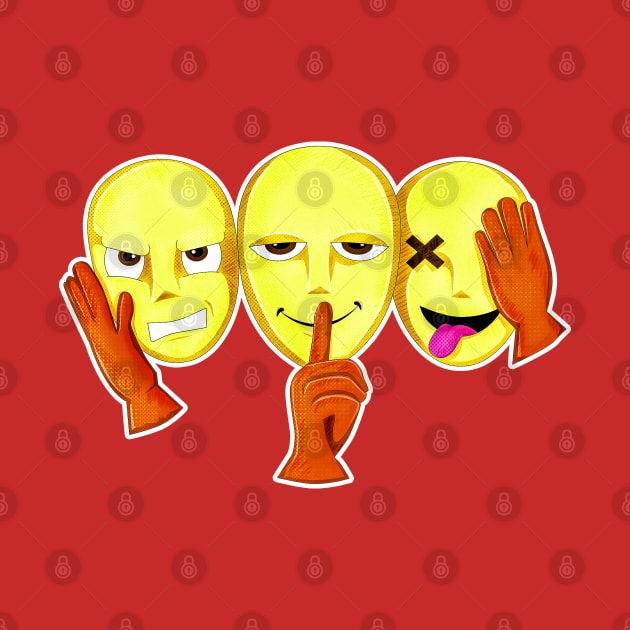 Three wise faces by Cuzcrazy Arts