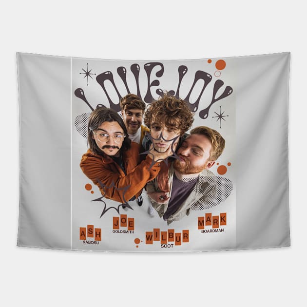 Retro Lovejoy Print Tapestry by planetjuniper