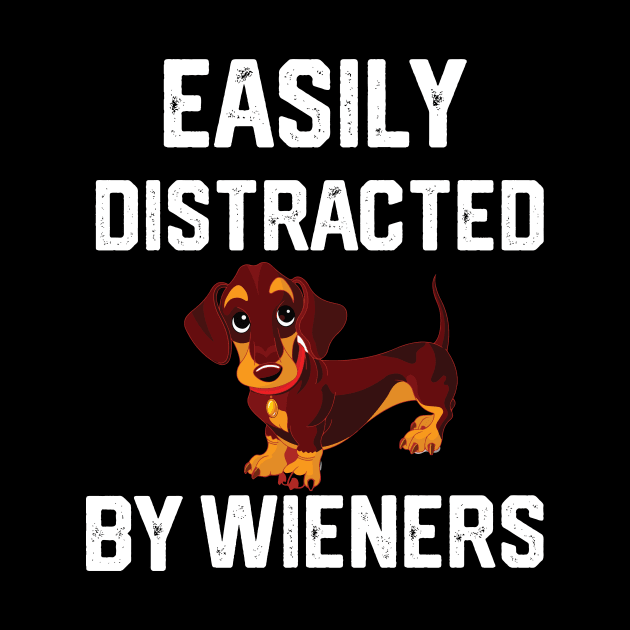 easily distracted by wieners by spantshirt