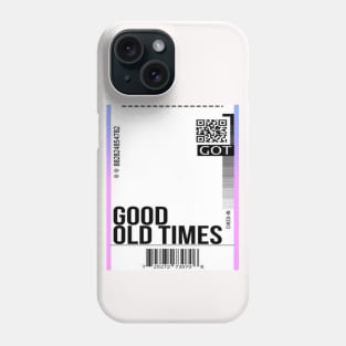 Good old times ticket Phone Case