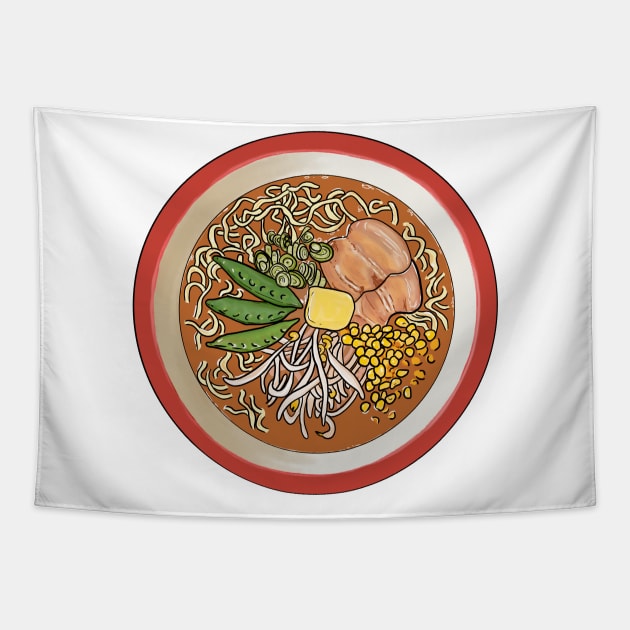 Miso Ramen Tapestry by smithandco