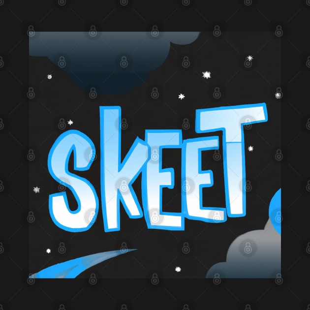 Aqua Blue Universe Skeet by Skeet Shop