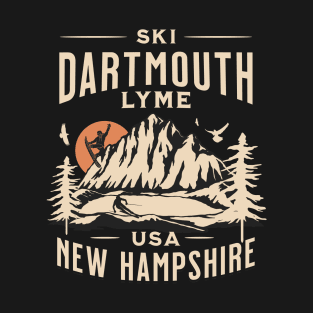 Dartmouth Skiway ski and Snowboarding Gift: Hit the Slopes in Style at Lyme New Hampshire Iconic American Winter Mountain Resort T-Shirt
