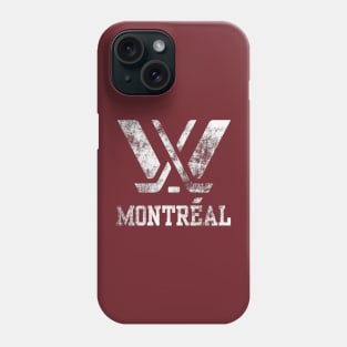 Distressed montreal PWHL Phone Case
