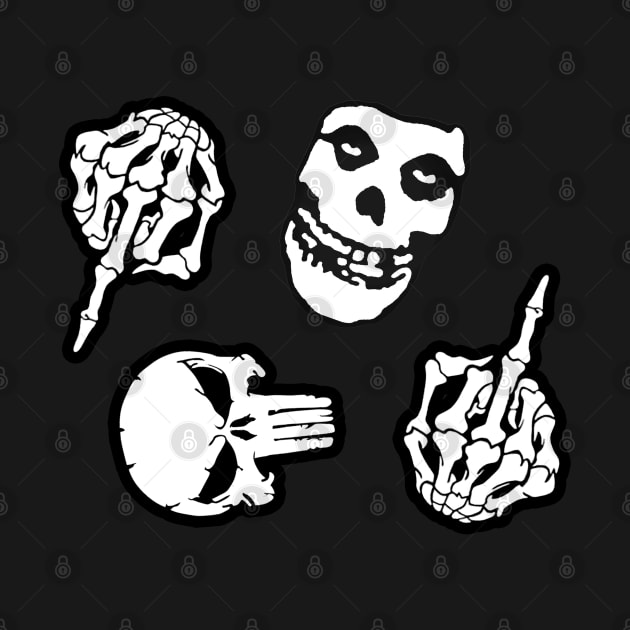 Spooky Bones - Skulls by  The best hard hat stickers 