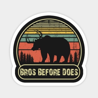 Bros Before Does - Bachelor Party Magnet