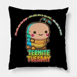 Termite Tuesday Kawaii Bug Buffet Pillow