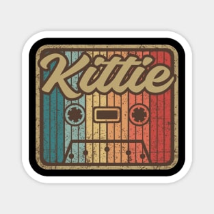 Kittie Vintage Cassette Magnet