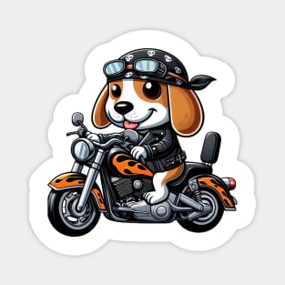 Biker Beagle Magnet