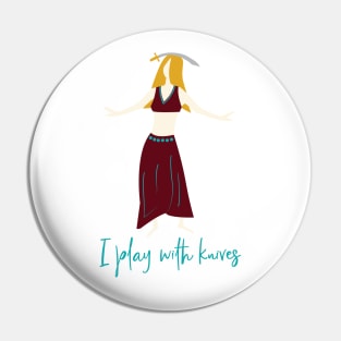 Funny Belly Dancing Sword Dance Pin