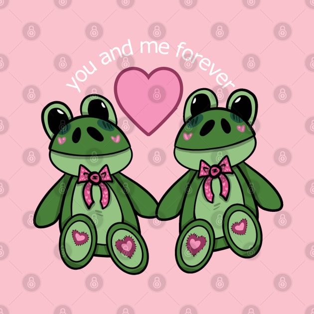 lovey-dovey frogs by Shard Art