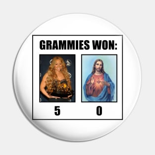 Mariah Grammies Won Vs Jesus Christ - Funny Meme Pin