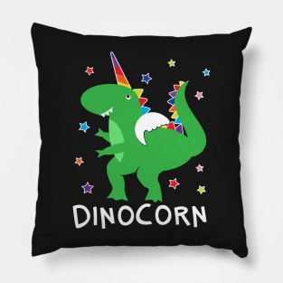 Dinocorn T Shirt Funny Unisaur Rainbow Cute Dino Pillow