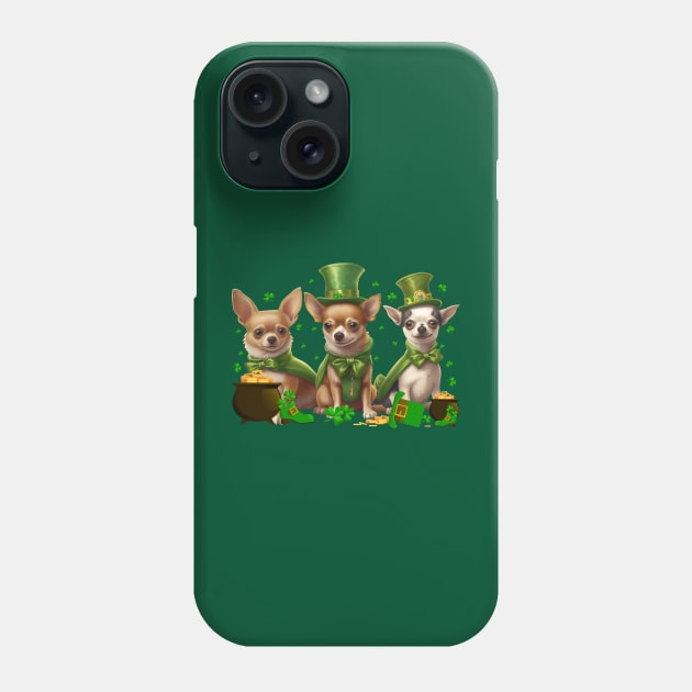 My Chihuahua Is My Lucky Charm St Patricks Day Phone Case by Zaaa Amut Amut Indonesia Zaaaa
