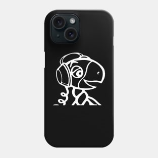 Turtle's Records & Tapes Mascot with Headphones Phone Case