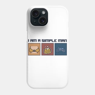 I am a simple man dirt bike shirt Phone Case