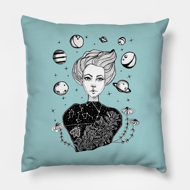 Mystery Pillow by rosana art